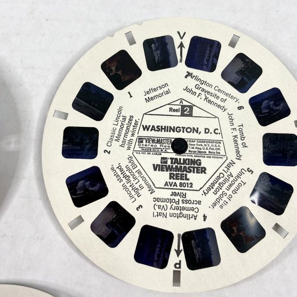 Talking View-Master Washington DC 3 Reel Set Vintage USA Capital Travel Vintage - Picture 10 of 12